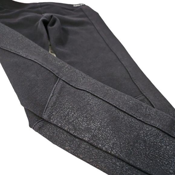 DKNY Black 2 Patterned Pull On Pants 67% Cotton 29% Polyester  4% Spandex Size S - Picture 2 of 6